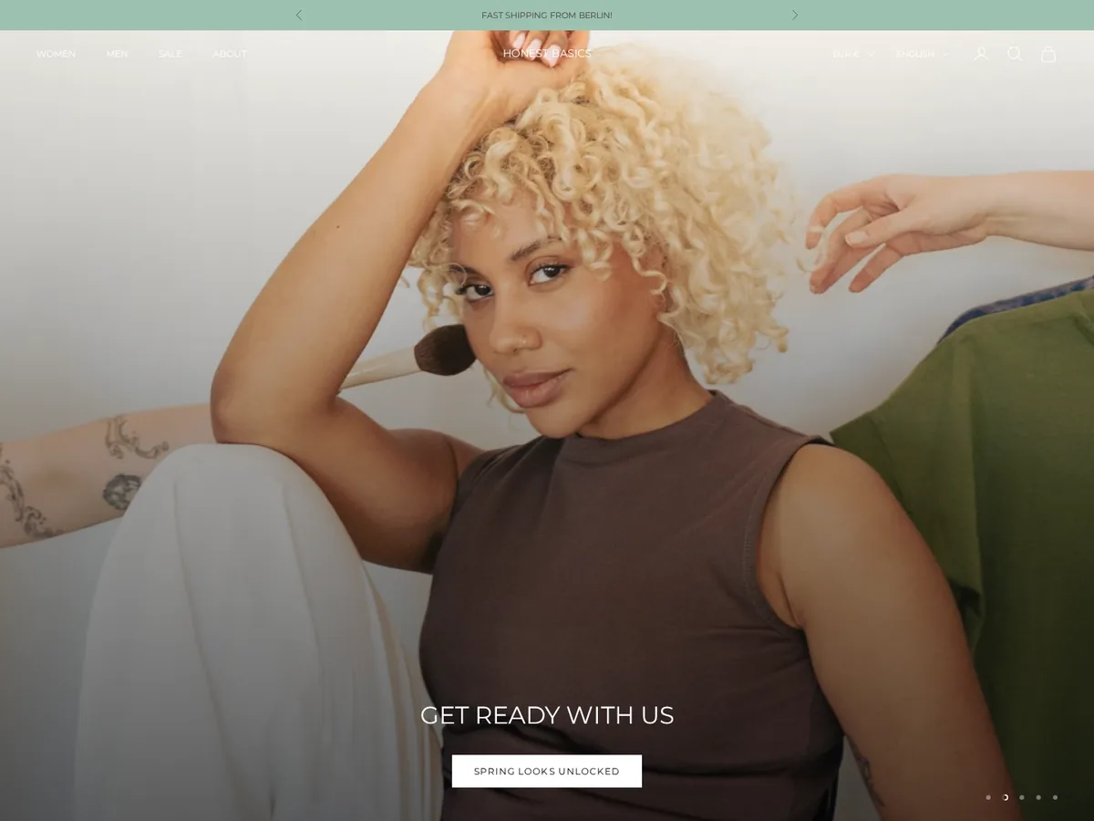 Honest Basics website screenshot