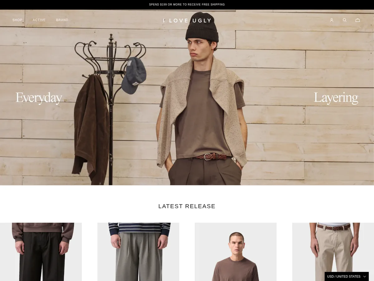 I Love Ugly website screenshot