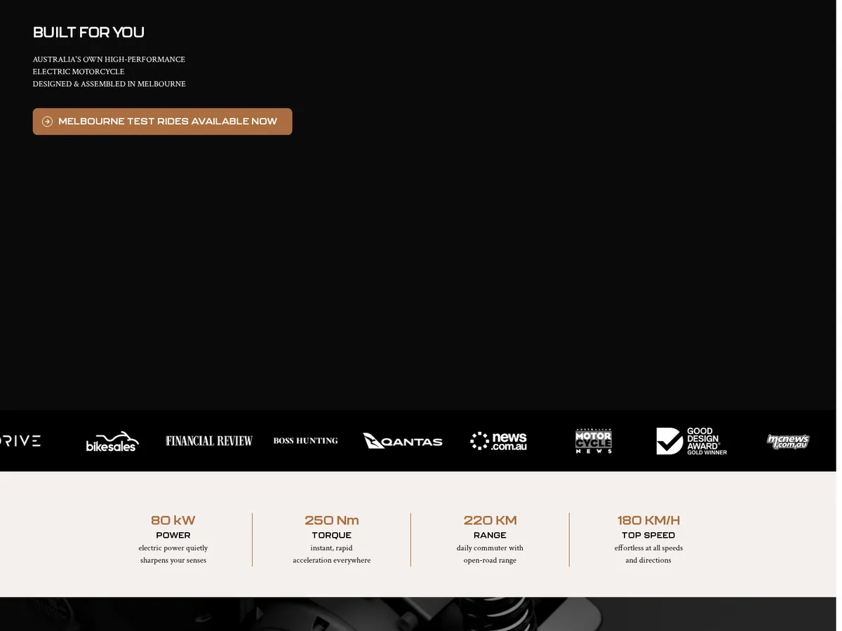 Savic Motorcycles website screenshot